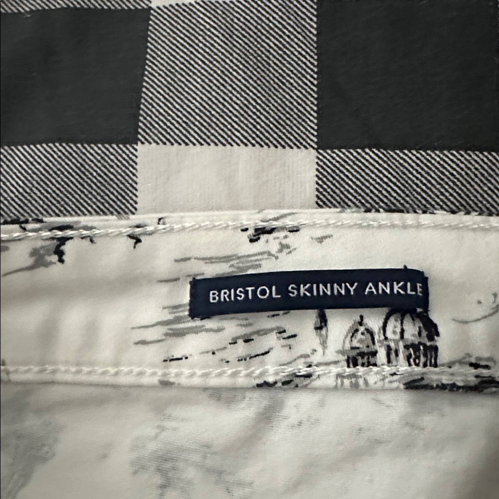 Charter Club Black and White Toile Print Pants - Picture 5 of 9